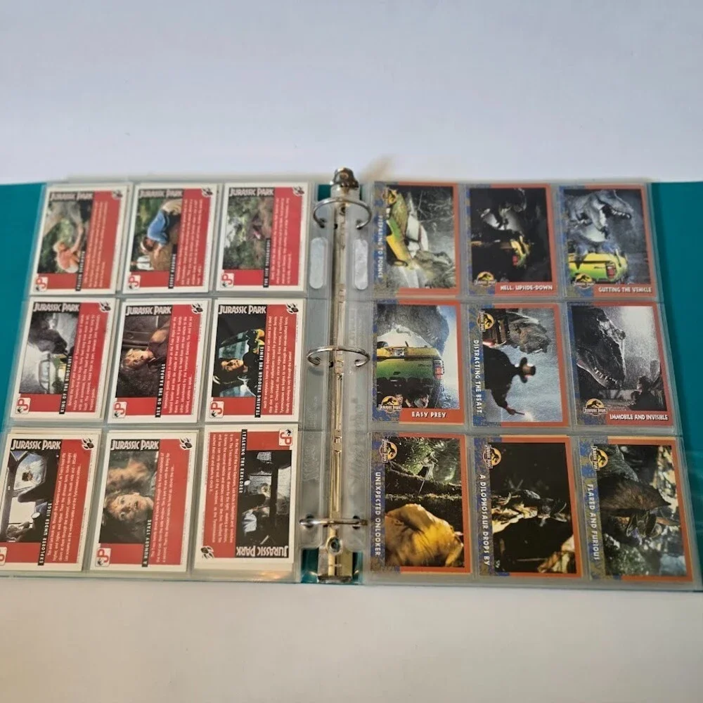 VTG 1993 Topps Jurassic Park Complete Set 1-88 w/Sticker Puzzle